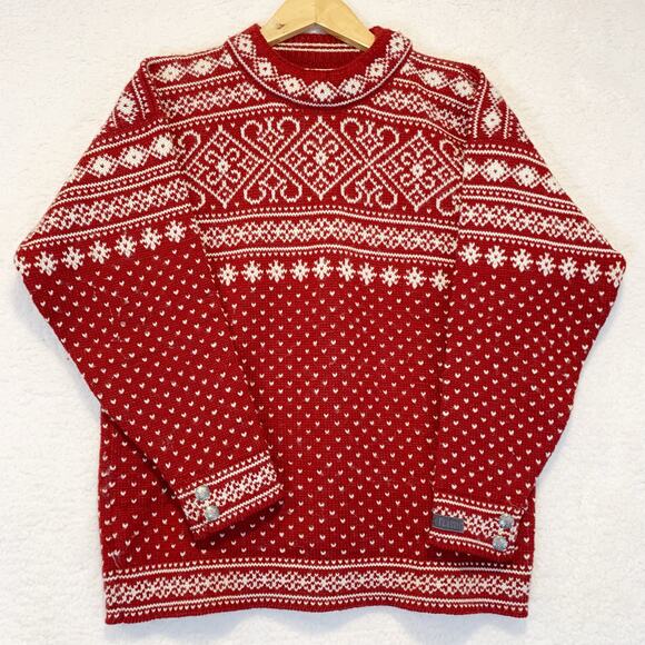 Dale of Norway Sweaters - Vintage Dale of Norway Wool Nordic Fair Isle Knit Sweater Womens Oversized Sm